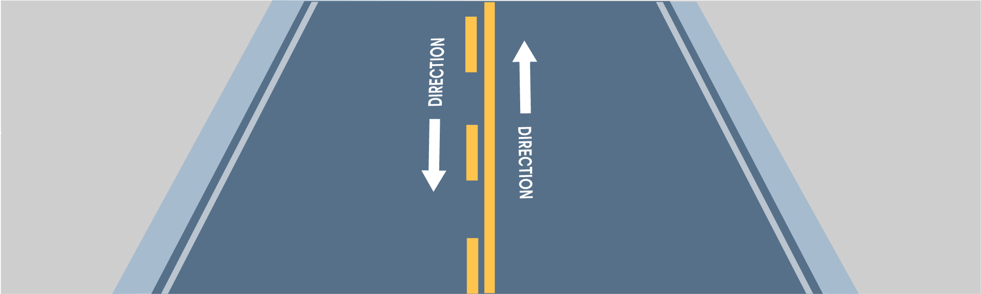 Driving Test Canada - Car Traffic Signs - What do the yellow markings indicate?